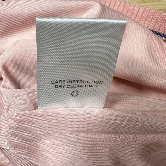 Privacy Please NWT Hopewell Metallic Pink Striped Mini Skirt Size S Rib Knit - Picture 9 of 11